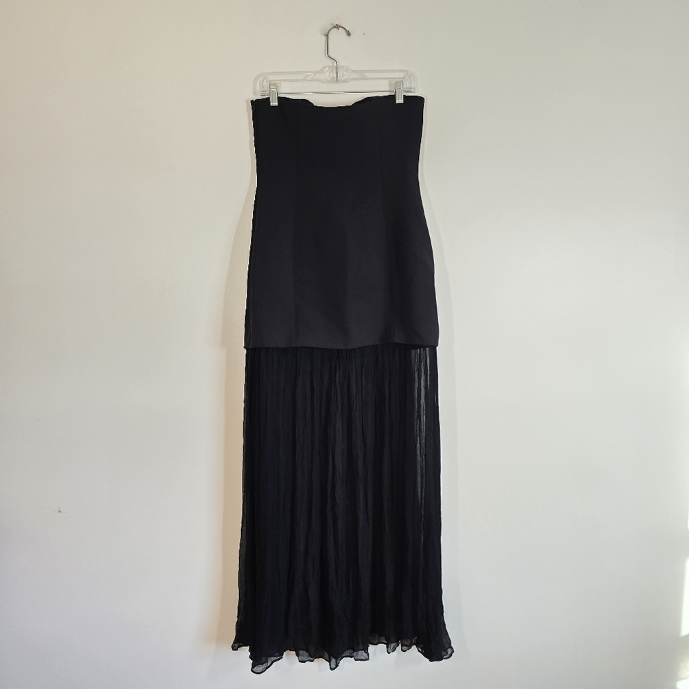 L'academie Marianna Amiens Gown Black Large NWT New - Picture 4 of 13